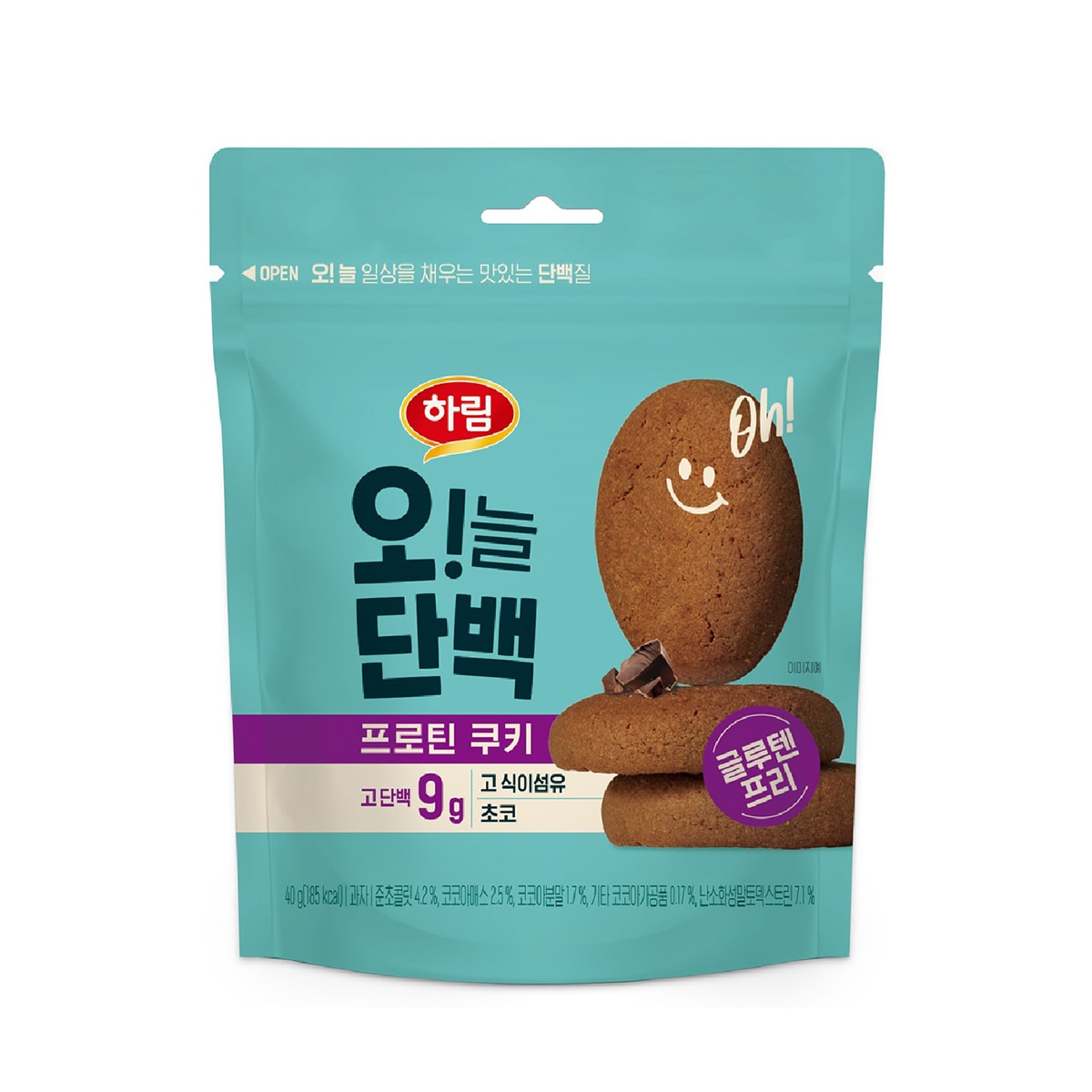 오!늘단백 프로틴쿠키 초코 40g x 10