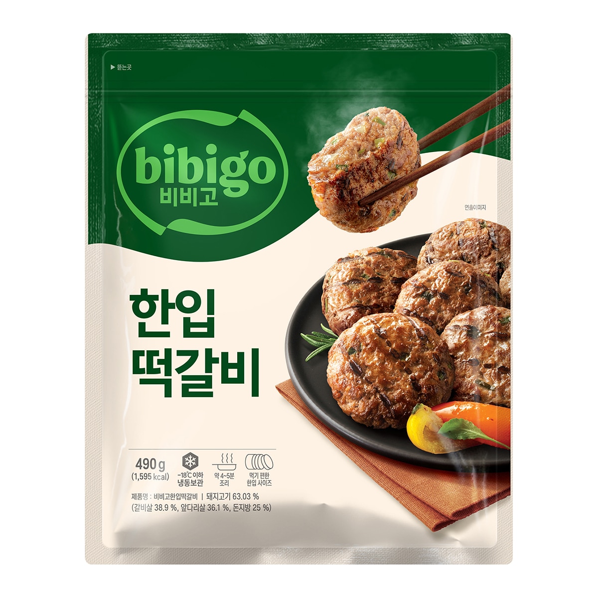 비비고 한입떡갈비 490G X 4