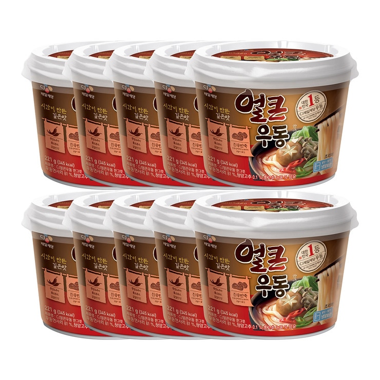 CJ Spicy Udon Noodle Soup 221g X 10ea 662047