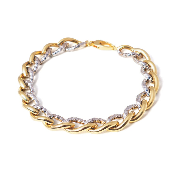 Most12 Two Tone 14K Gold Bracelet 682189